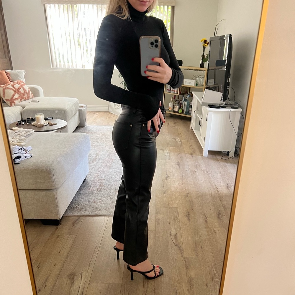 Zara leather pants size 4